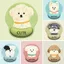 Tranh Sơn Dầu Con Chó Con Series Cổ Tay Miếng Lót Chuột Dễ Thương Văn Phòng Học Dày Trò Chơi Bàn Phím Pad DCRW