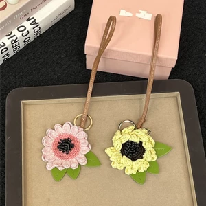 Móc Túi Hoa Mặt Dây Chuyền Handmade Thời Trang Ánh Sáng Sang Trọng Niche Phụ Kiện