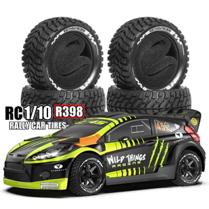 4 Lốp xe RC Drift 75mm 1 / 10, Cao su có độ bám cao cho HSP 94122 Tamiya XV01 TT02 HPI Kyosho CS D4, Trôi trên đường hoàn hảo