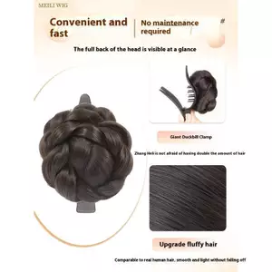 MYPANDA Móng Vuốt Tổng Hợp Kẹp Dubill Kẹp Tóc Lộn Xộn Bun Bím Thịt Viên Đầu Đuôi Ngựa Tóc Cho Nữ Phụ Kiện Tạo Kiểu Tiệc.