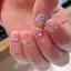 Cod 12 lưới hỗn hợp mini đầy màu sắc Nail long lanh sequin tự trang trí
