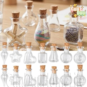 Chai thủy tinh hình người ngoài hành tinh - Chai rỗng trong suốt - Đồ trang trí quà tặng thủ công - Chai lưu trữ mong muốn đa chức năng - Bình quà tặng DIY lãng mạn / Giao hàng miễn phí