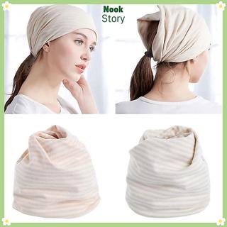 Khăn trùm đầu bà bầu NOOKSTORY, Mũ bông sau sinh dành cho nữ, Mũ chống gió thời trang thoải mái Mũ mềm cho bà bầu