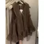 Áo sơ mi không tay cổ chữ v cổ điển kiểu Pháp sang trọng xù mỏng hơn