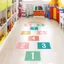 Decal Sàn Nhảy Lò Cò Số - Nhảy Xa - Trò Chơi Vận Động Cho Bé Có Keo Sẵn 165x56cm - Trang Trí Lớp Học