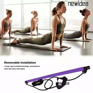 Gậy tập thể dục có thể điều chỉnh NEWIDEA, Thanh Pilates hình que tập thể dục, Thiết bị tập Yoga bền bỉ Dây đàn hồi tập thể dục