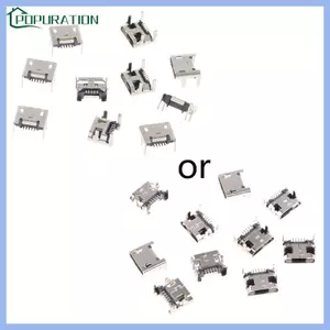 POP 10 Chiếc Micro USB Loại B 5 Pin Nữ Ổ Cắm Kết Nối 4 Chân 90 Độ