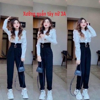 [Combo 2q] [Có tách] Quần tây nữ chữ V từ Xưởng quần tây nữ 3A với thiết kế đơn giản và thời trang
