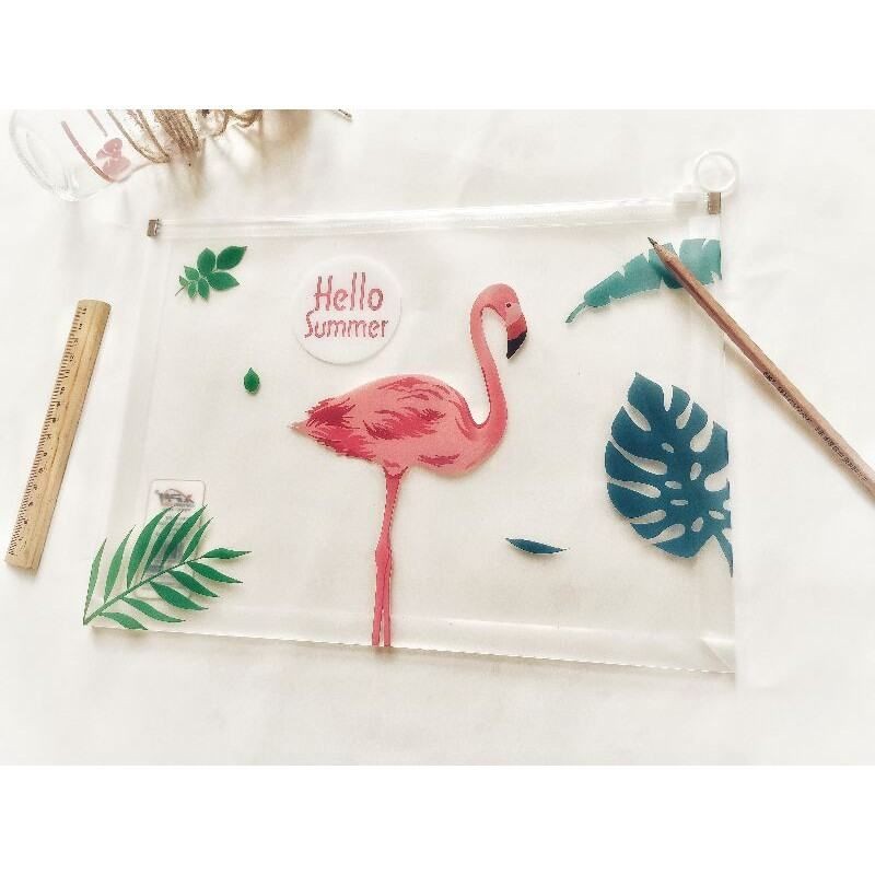 Túi Zip A5 , Bìa Đựng Tài Liệu A5 Trong Suốt Chống Nước (18x24cm)