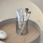 Hộp đựng bút kim loại YUUKII, Cốc cọ trang điểm màu đen đa chức năng, Hộp đựng bút chì kiểu INS kim loại Trang trí nội thất