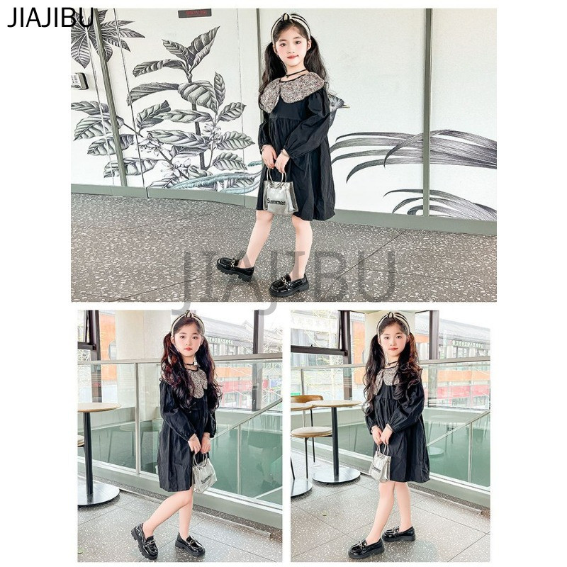 Giày Lười Đế Tròn Chống Trượt Màu Đen/trắng Phong Cách Nhật Bản Dễ Thương Chất Lượng Cao Dành Cho Nữ Sinh Trung Học Korean Fashion Lolita Patent Leather Platform Mary Jane Doll Shoes for Dance Giày Da Công Chúa Cosplay Phong Cách Anh Cho Trẻ Em Nhỏ