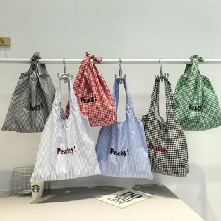 Túi chữ sọc Nylon công suất lớn 2026