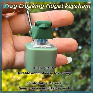 Deyangk Ếch Móc Khóa Với Đèn Nhiều Màu Sắc Giảm Căng Thẳng Lo Âu Cảm Giác Vui Nhộn Động Vật Nút Âm Thanh VN