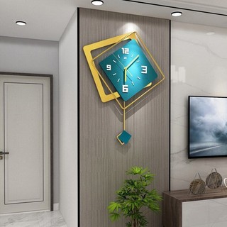 Đồng hồ treo tường xoay hiện đại Phòng khách Bắc Âu Thời trang treo tường Đồng hồ trang trí tường Đồng hồ