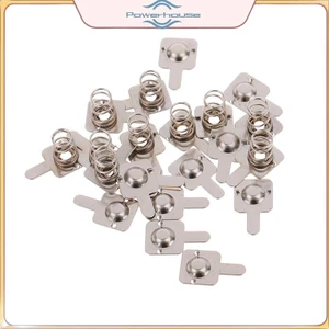 ĐIỆN 10 đôi / Pin kim loại thay thế Tấm tiếp xúc lò xo Bạc cho pin AAA.