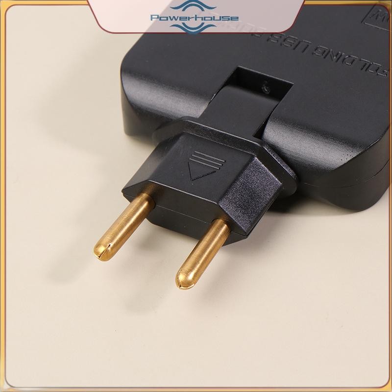 Ổ cắm xoay 180 độ Công suất Bộ chuyển đổi phích cắm EU 3 trong 1 Du lịch EU Cắm mở rộng Ổ cắm chuyển đổi ổ cắm không dây mỏng đa lỗ.