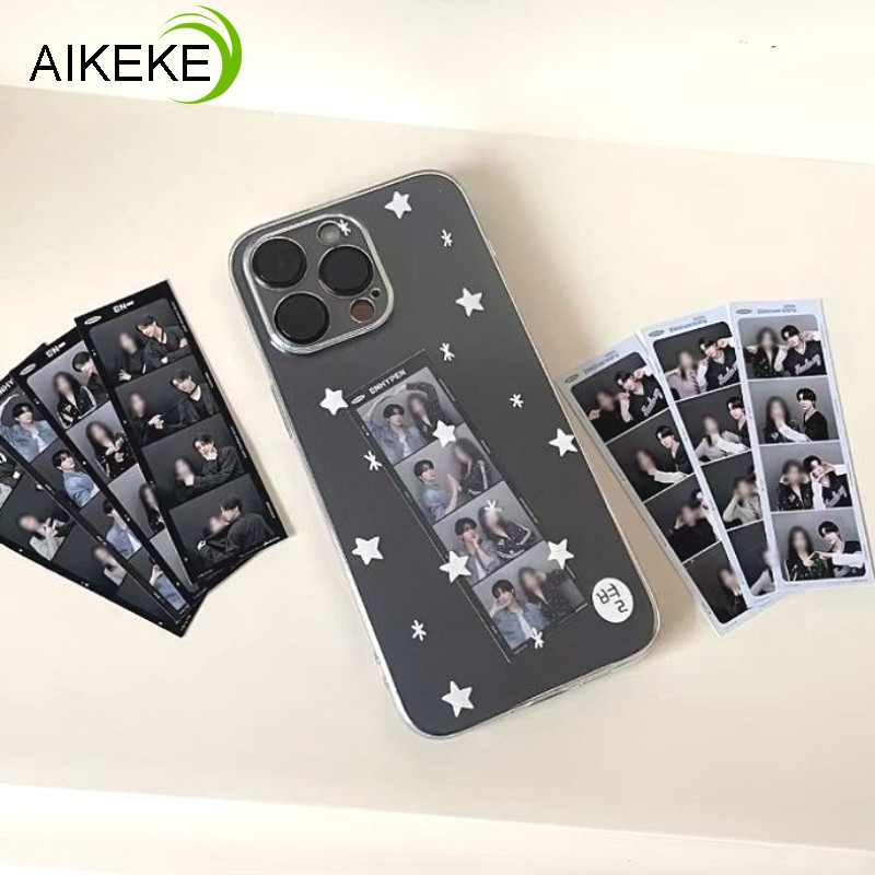 Ốp Điện Thoại Ngôi Sao Phong Cách Hàn Quốc Cho Samsung Galaxy S25 Edge S24 S23 S22 S21 S20 S10 Lite S9 S8 Plus Ultra FE S25 + S24 + S23 + S22 + S21 + S20 + 5G 4G Vỏ Mềm Chống Sốc Ngôi Sao