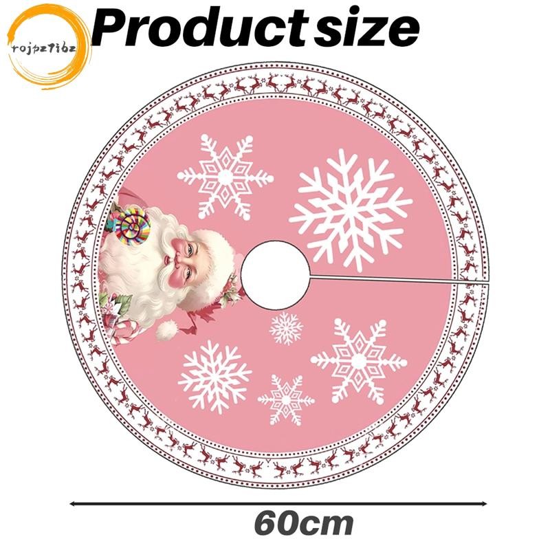 60cm Hồng Cây Giáng Sinh Váy Giáng Sinh Bông Tuyết Ông Già Noel Cây Váy Giáng Sinh Vui Vẻ Trang Trí Chúc Mừng Năm Mới