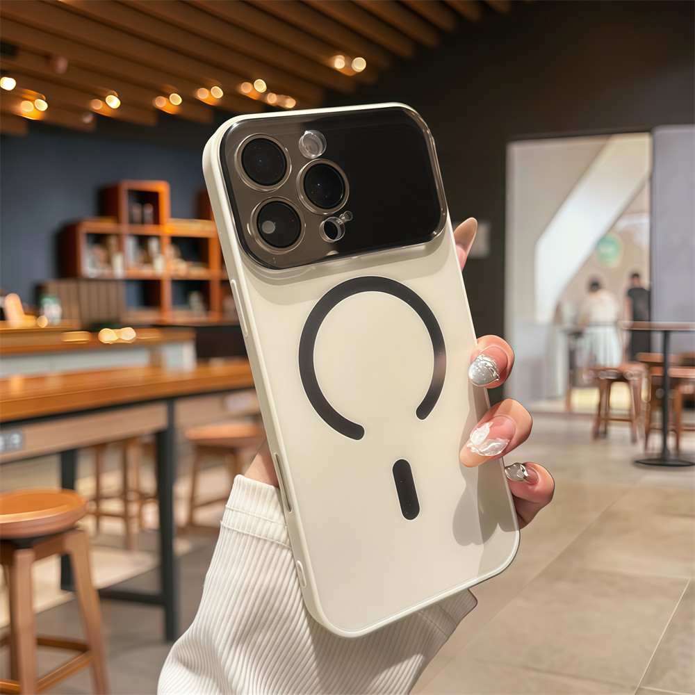 Ốp điện thoại từ tính mờ AG cho iPhone Air 17 Pro Max 16 12 13 14 15 pro max Bảo vệ ống kính chống rơi Vỏ cứng Vỏ chống sốc