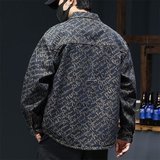 Áo khoác denim nam ESEA thiết kế jacquard cổ điển phong cách Nhật Bản