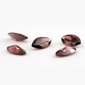 5A Rhodolite Color Marquise Cut Cubic Zirconia 15 / 30 chiếc 2x4mm ~ 7x14mm Đá CZ rời để trang sức DIY