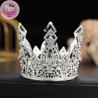 Moonlights Cô Dâu Cưới Tiaras Pha Lê Vương Miện Nhỏ Bánh Brithday Trang Sức Trang Trí Trẻ Em Nhỏ Diadem Phụ Kiện Tóc EN
