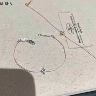 Misa Đơn Giản Hợp Thời Trang Tính Khí Vòng Tay Chữ Thập Cho Nữ Bé Gái Thời Trang Đa Năng Mỏng Có Thể Điều Chỉnh Vòng Tay Trang Sức Phụ Kiện Quà Tặng
