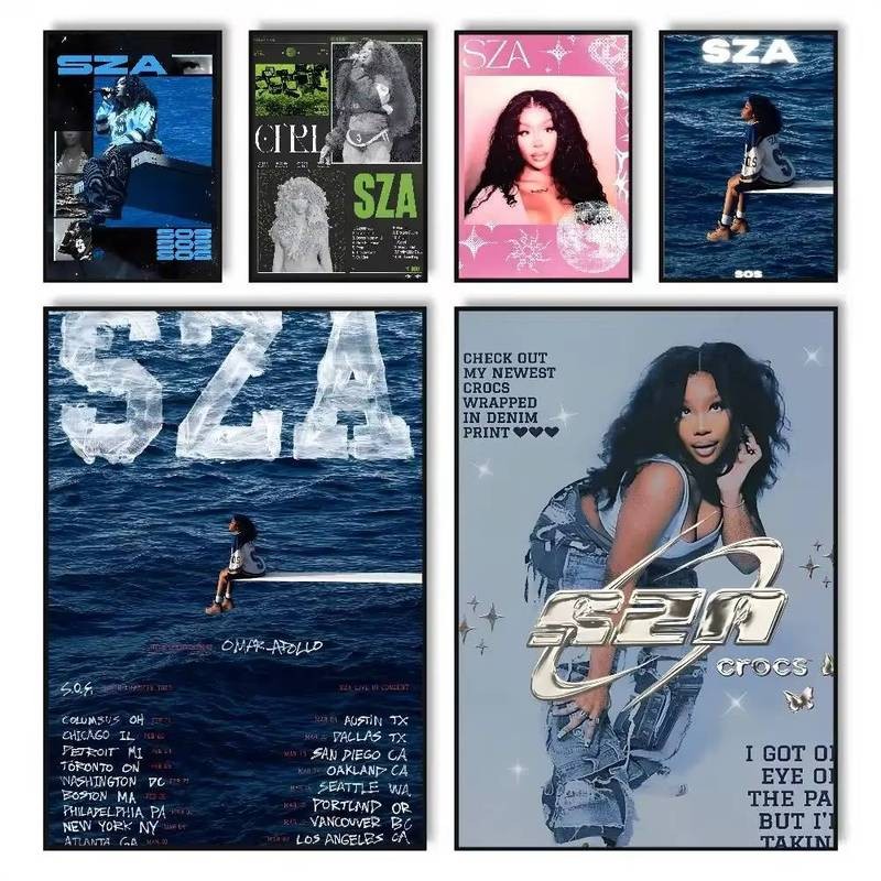 SZA Canvas In R & B Nghệ Thuật Treo Tường Nhà Trang Trí Tường Canvas Poster