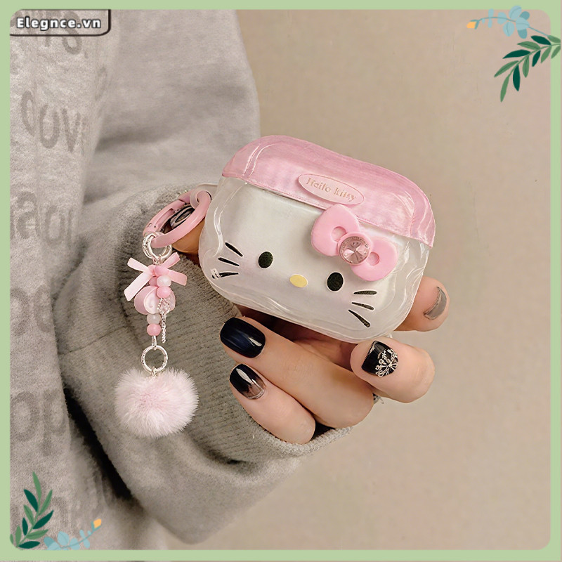 【Elevn】Vỏ bảo vệ tai nghe Bow KT Vỏ mềm thích hợp cho Airpods Pro2/Airpods 3/Airpods 4 chống rơi | BigBuy360 - bigbuy360.vn