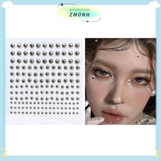 ZMONH Miếng Dán Giả Mũi Stud Tự Dính Kim Cương Giả Không Xuyên Mắt Tai Mặt Trang Sức Cơ Thể Cho Nữ Miếng Dán Pha Lê