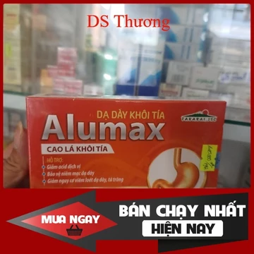 COMBO 02 HỘP Viên uống dạ dày Alumax hỗ trợ giảm loét dạ dày tá tràng hộp 30 viên
