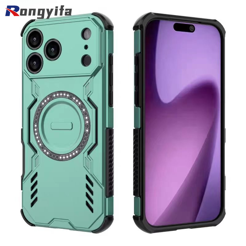 Ốp Từ Tính Tản Nhiệt Cho Redmi Note 15 14 14S Pro Plus 13 12 Pro A5 A4 A3 Turbo 4 3 Pro 5G 4G Vỏ Điện Thoại Bướm Giáp Đơn Giản Phong Cách Mech Vỏ Mềm Chống Sốc