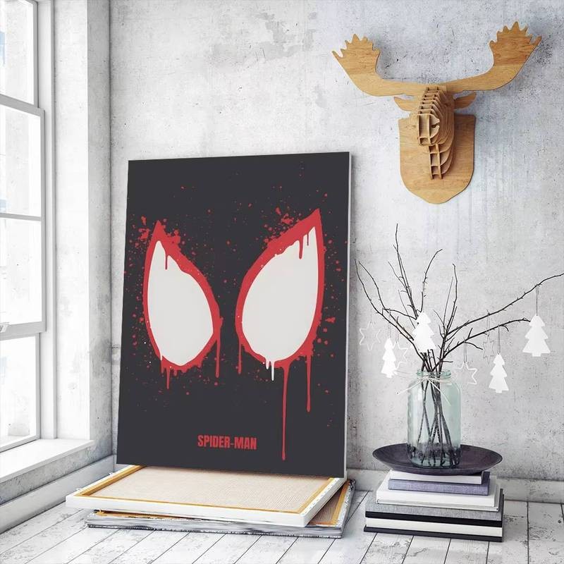 Tranh Vải Marvel Siêu Anh Hùng Người Nhện Trang Trí Phòng Khách