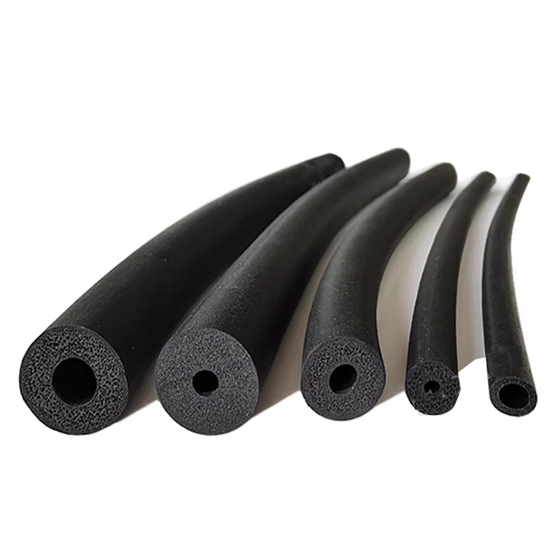 Dải xốp cao su EPDM Ống tròn rỗng Dải niêm phong hấp thụ sốc Niêm phong đục lỗ Vòng chữ O Dải cách âm