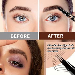 Bút chì kẻ mày bốn mặt Chống thấm nước Chống mồ hôi Nhanh khô Chống nhòe Mắt hoang dã