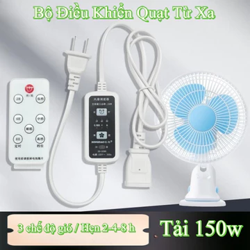 Bộ Chuyển Đổi Quạt Thường Thành Quạt Thông Minh Có Remote Điều Khiển Từ Xa – 3 Tốc Độ, Chế Độ Ngủ, Hẹn Giờ 2/4/8h LALALA
