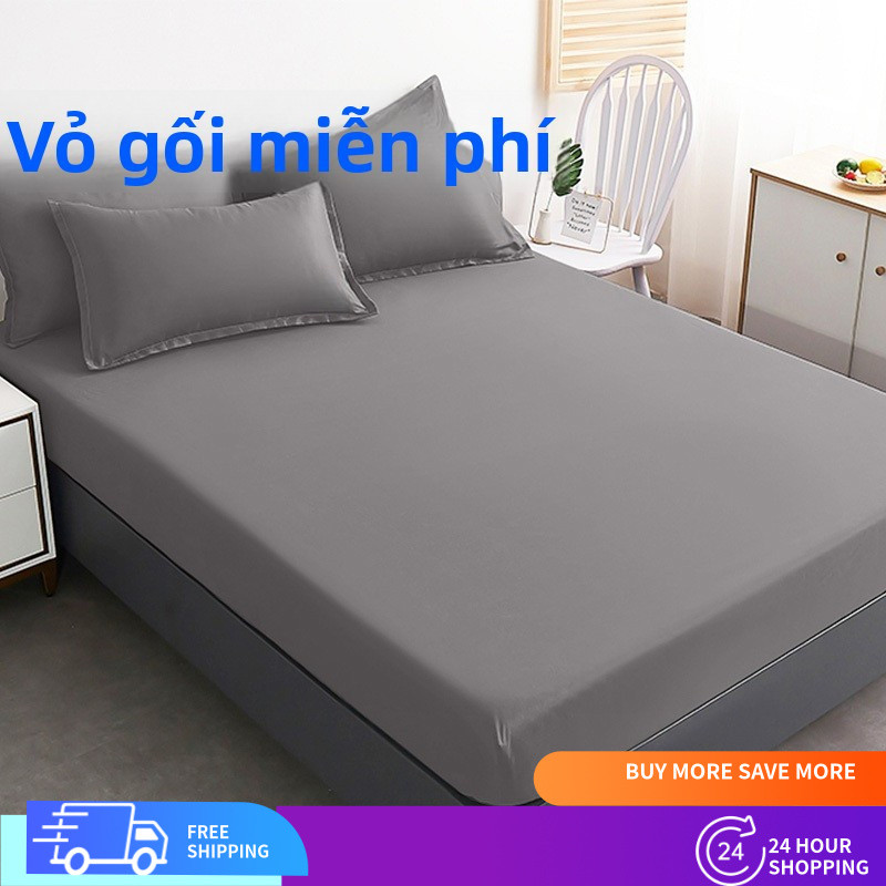 Drap giường 3in1 Plain Bedsheet Queen King Size Full Garterized (2 ...