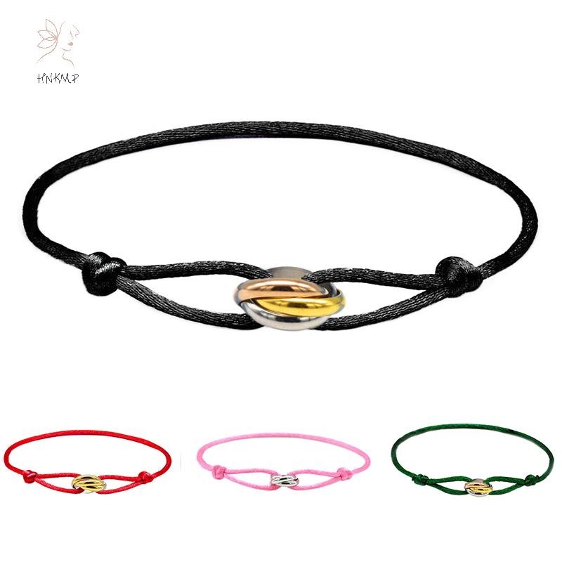 Vòng tay retro dễ thương với dây dệt may mắn dành cho nữ - Phụ kiện thời trang sang trọng