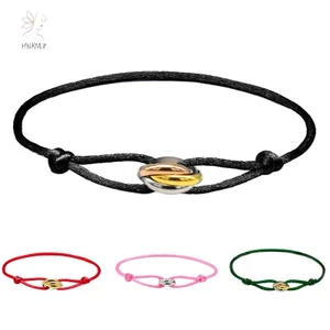 Vòng tay retro dễ thương với dây dệt may mắn dành cho nữ - Phụ kiện thời trang sang trọng
