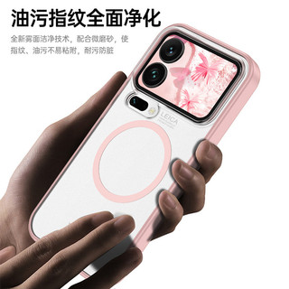 Thích hợp cho Xiaomi 17ProMax Vỏ điện thoại từ tính mờ cảm giác da POCO F7 Vỏ bảo vệ chống sốc trong suốt Hàng giao ngay