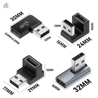 Bộ Chuyển Đổi USB 3.0 Nam Sang Nữ Nối Dài Combo Dọc Lên Xuống Góc Khớp Nối Kết Nối Cho PC Laptop USB A Sạc