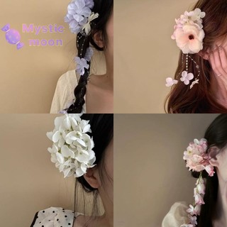 Kẹp tóc hoa phong cách kỳ nghỉ, phụ kiện tóc ngọt ngào cho nữ - Mới!