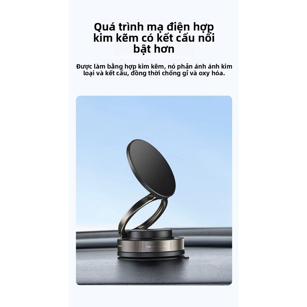Bộ giữ điện thoại hút từ tính chân không Cp, giá đỡ chịu lực cho iPad, sử dụng trong xe ô tô