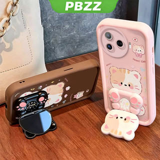 Ốp Lưng Cho tecno Camon 30S 30 40 pro plus 5g Camon 30 40 4g Vỏ Điện Thoại Vỏ Mềm Silicon Chống Sốc Thẩm Mỹ Mới Có Giá Đỡ 360° Gương trang điểm mèo dễ thương cho bé gái JTXMMZJ