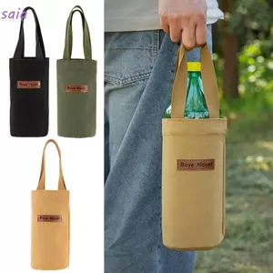 Túi đựng chai nước SAIA, Giá đỡ chai nước bằng vải chống nước, Tay áo cốc cách nhiệt nhẹ cầm tay dung tích lớn sành điệu dành cho học sinh