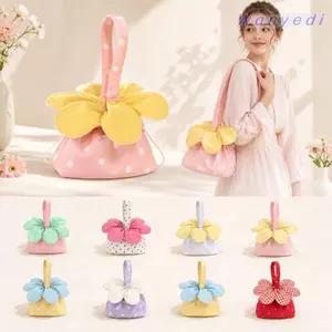 Túi đeo chéo hoa WANYEDI, Túi xách hình hoa Tulip đa năng chấm bi, Túi đeo vai Mini hoa nhẹ đơn giản ngọt ngào Túi Tote đi lại