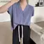 Áo dệt kim ngắn tay AA V-Ne dành cho nữ mùa hè Áo len Cardigan ngắn đơn giản màu trơn VN