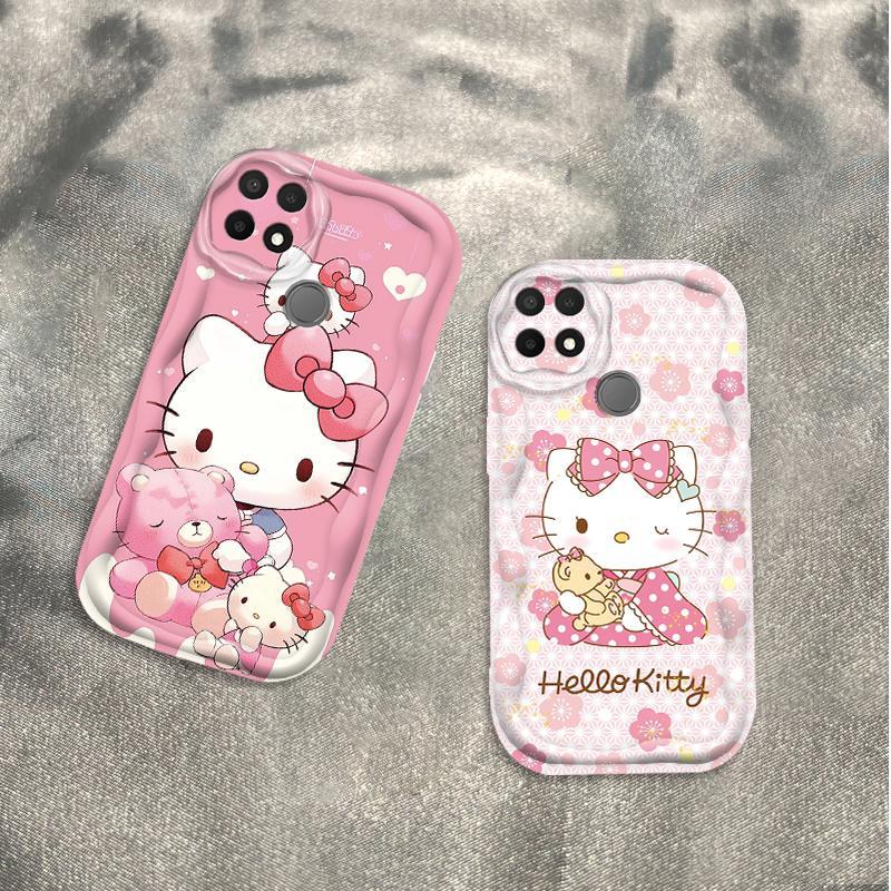 Ốp Silicon Hoạt Hình Cho OPPO A15 A15S A35 3D Bé Gái Mềm Ốp lưng TPU Kitty Sinh Viên Chống Sốc Ốp Lưng