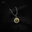 PNPIA- Dây chuyền thép không gỉ đơn giản Nelace Hip Hop Hình học Hướng dương Mặt dây chuyền Choker Nam Trang sức