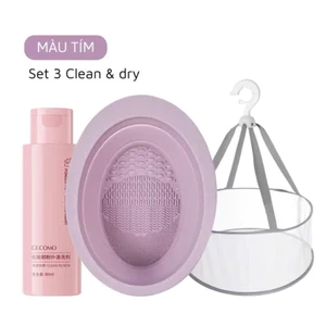 Túi Lưới Phơi Dụng Cụ Makeup + Chậu Giặt Cọ + Nước Giặt Bông Mút – Đầy Đủ Combo Hoặc Lẻ Mẫu